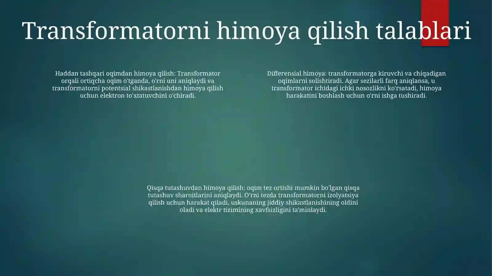 Uzgich va Qisqa Tutashtirgichli Qurilmali Kuch Transformatorlar 3