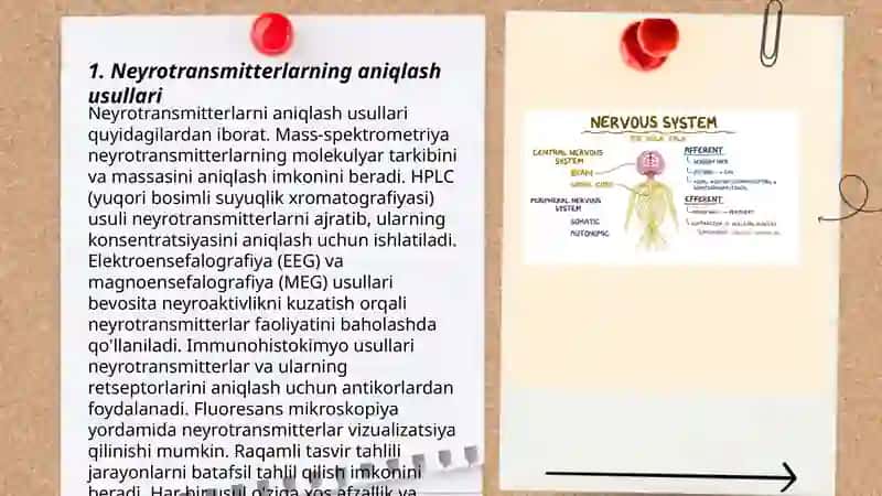 Ruhiy va asab tizimi kasalliklari kelib chiqish mexanizimlarining biokimyoviy aniqlash yo'llari 3