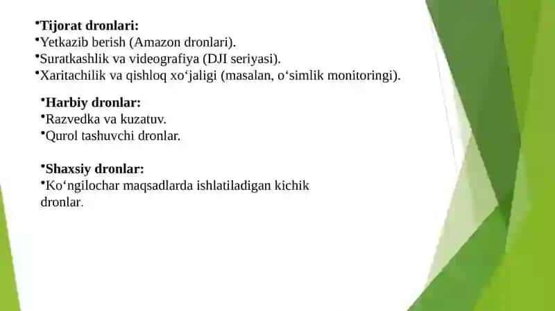 Dronlar haqida malumotlar 3