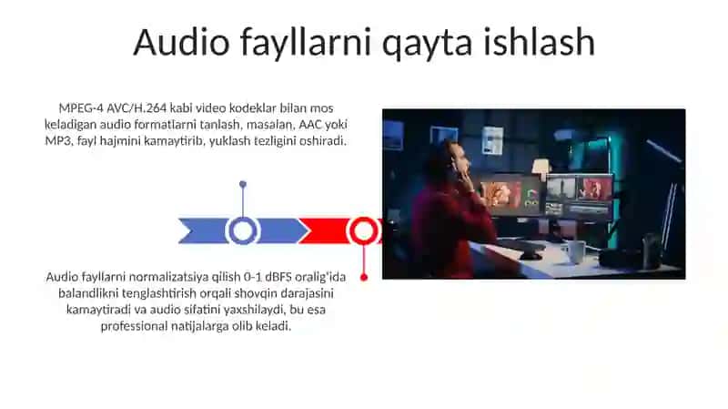 Audio va Video Lavhalarni Qayta Ishlash 3