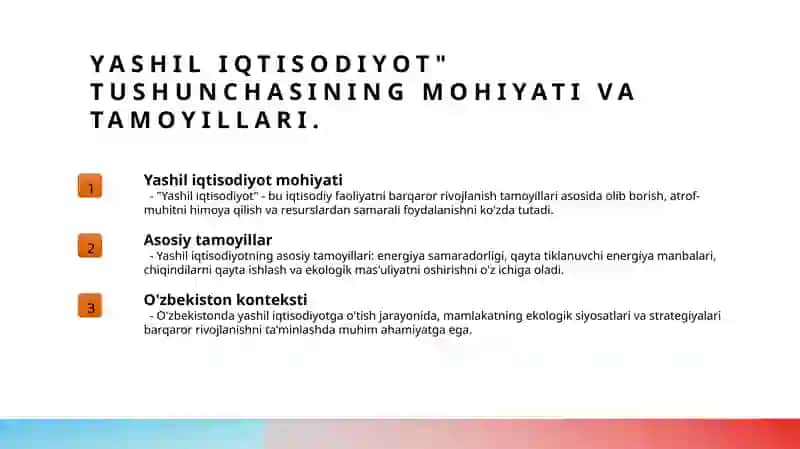 Yashil iqtisodiyot 3