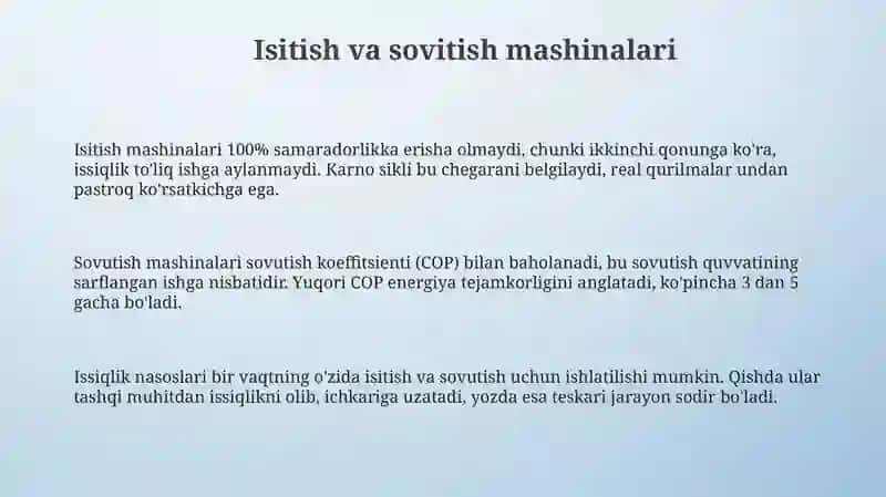 Sikl isitish va sovutish moslamalari 3
