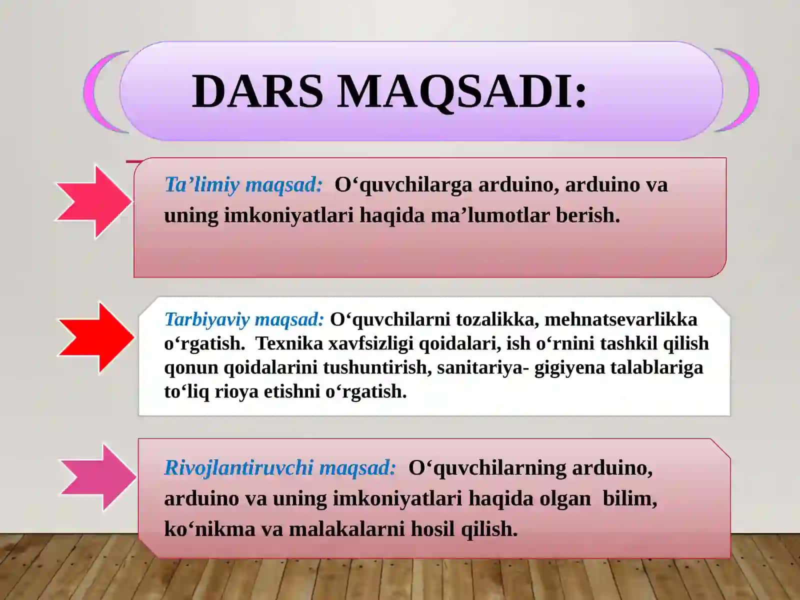 6-sinf Texnologiya Arduino va uning imkoniyatlari dars taqdimot 3