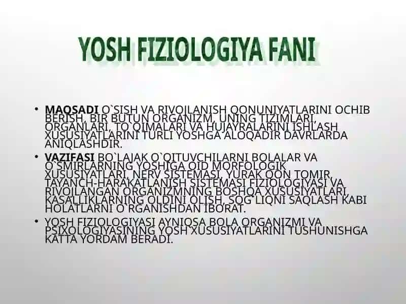 YOSH FIZIOLIGIYASI VA GIGIYENASI 3