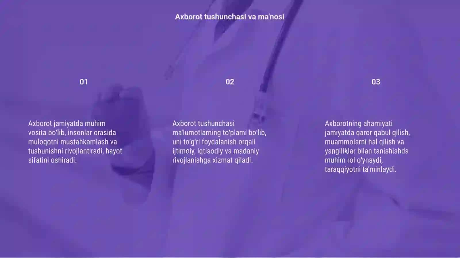 Axborotning jamiyatdagi oʻrni va ahamiyati 3