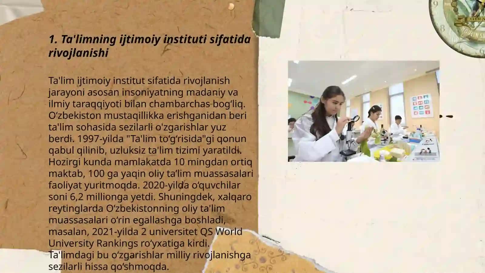 Ta'limning ijtimoiy instituti sifatida rivojlanishi 3