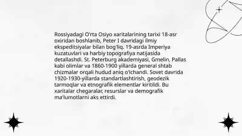 Rossiyada O'rta Osiyo haqıdagi tarixiy-kartogratik ma'lumotlar 3