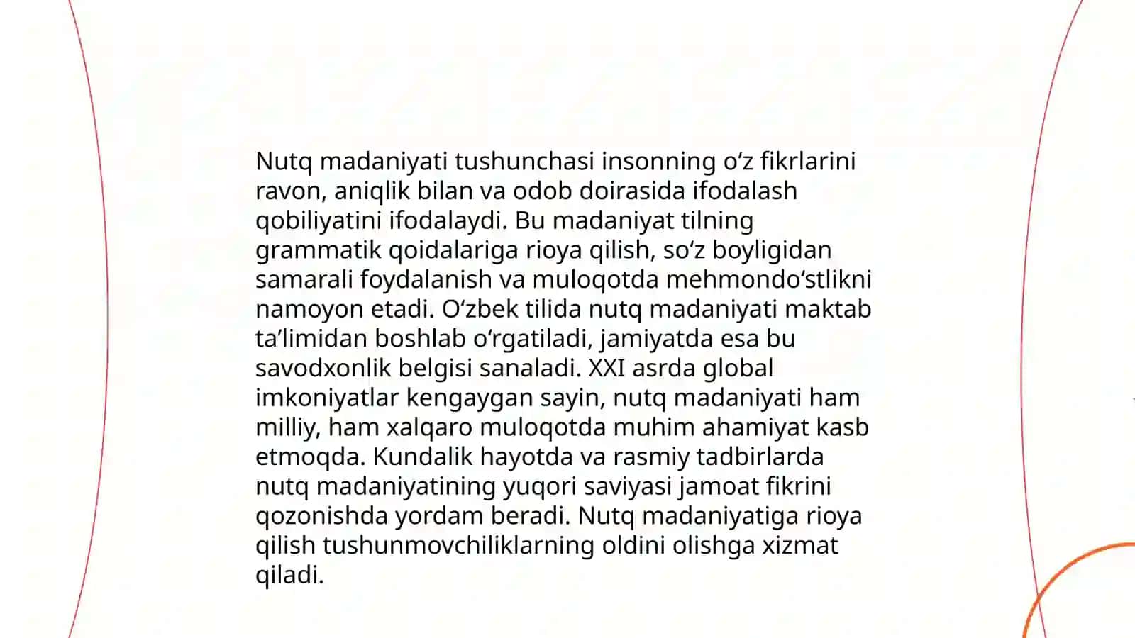 Nutq madaniyati va uslubiyat 3
