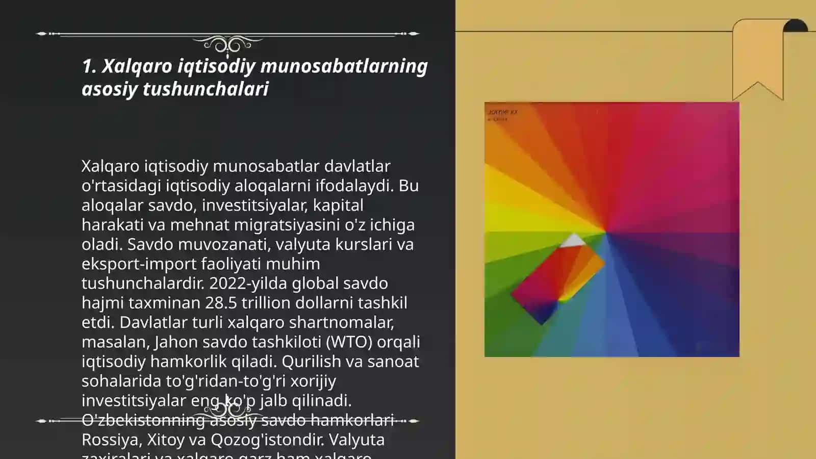 Xalqaro iqtisodiy munosabatlar faoliyati va xususiyati 3