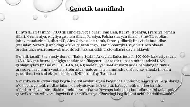 Dunyo tillari tasnifi 3