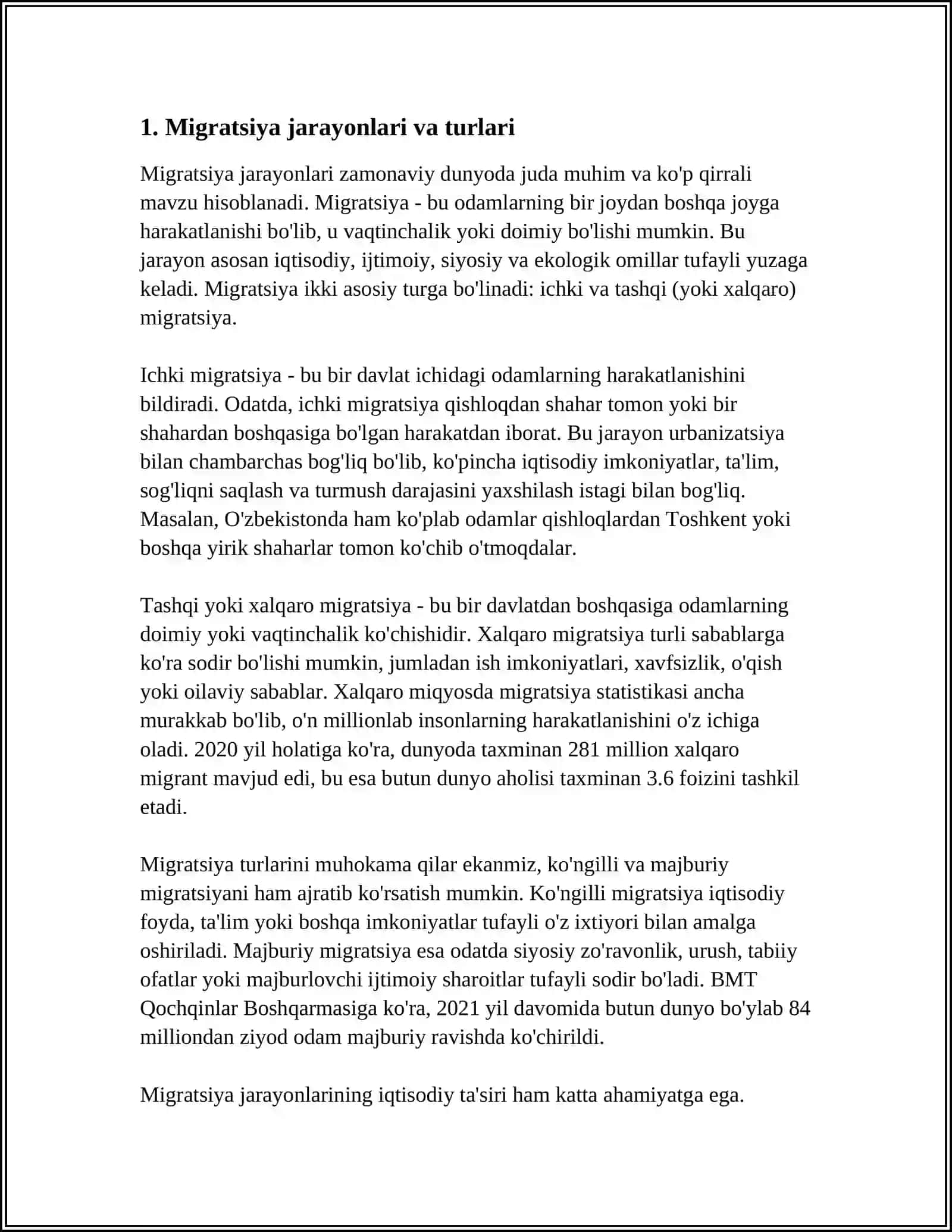 MIGRATSIYA VA QOCHOQLAR 3