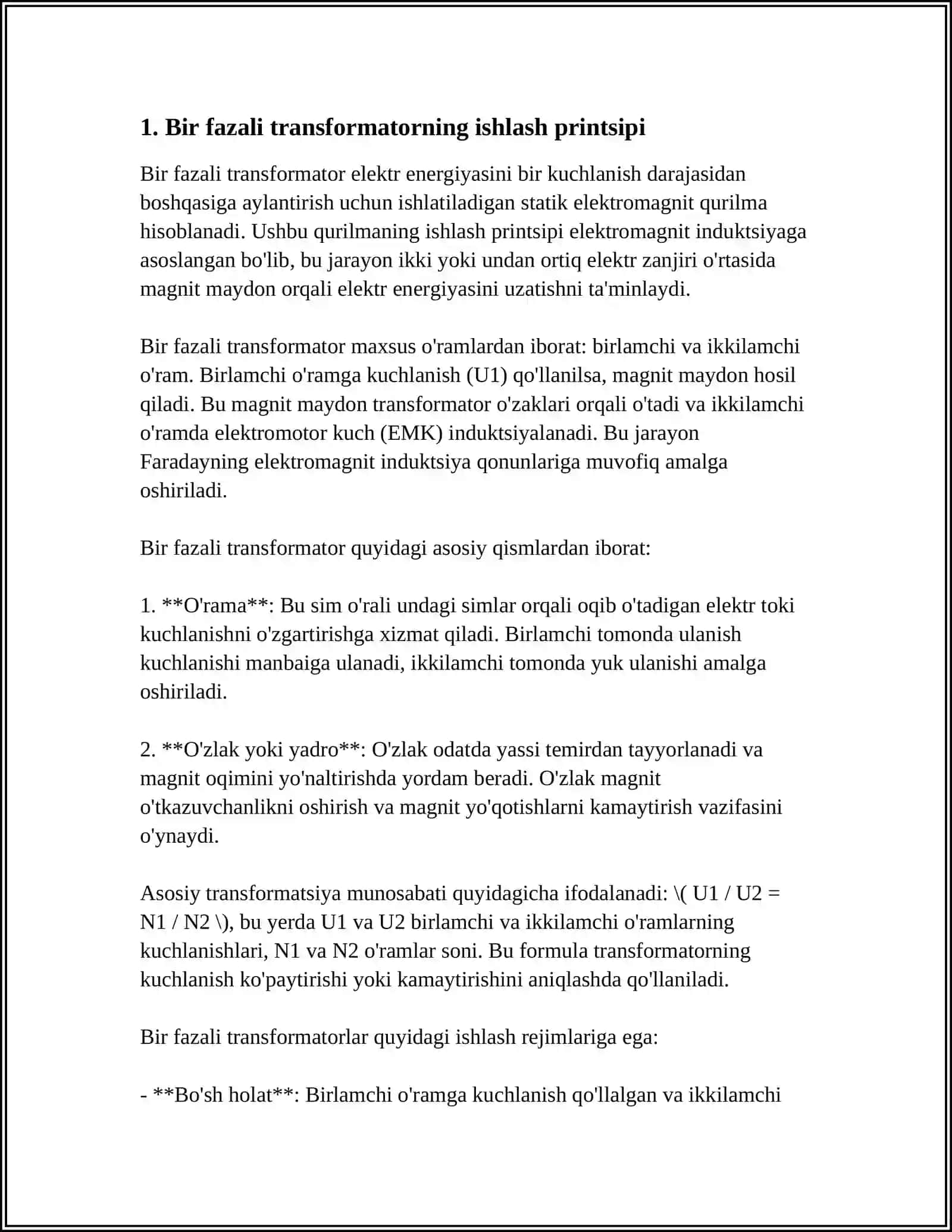 BIR FAZALI TRANFORMATIRDIN ISLEW TARTIBI 3