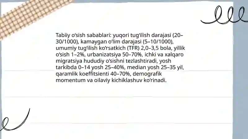 Ahloi soning o’sishi va attof-muhit muammolarini yuzaga kelshi 3