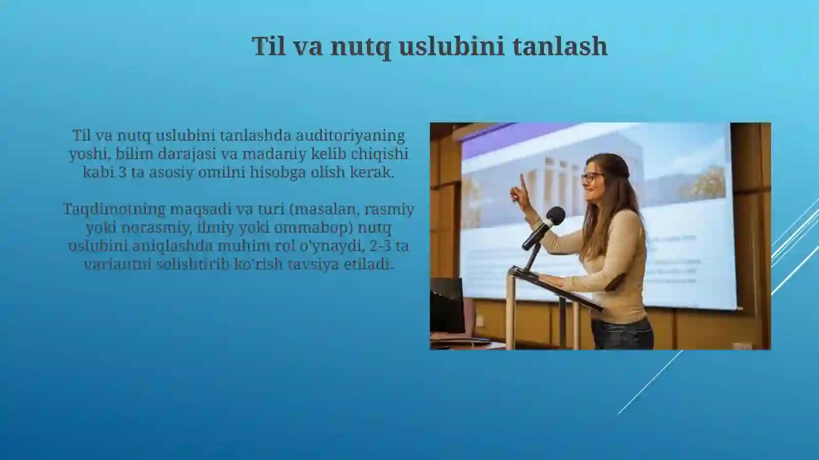 Og'zaki nutqda samarali taqdimoq tayyorlash 3