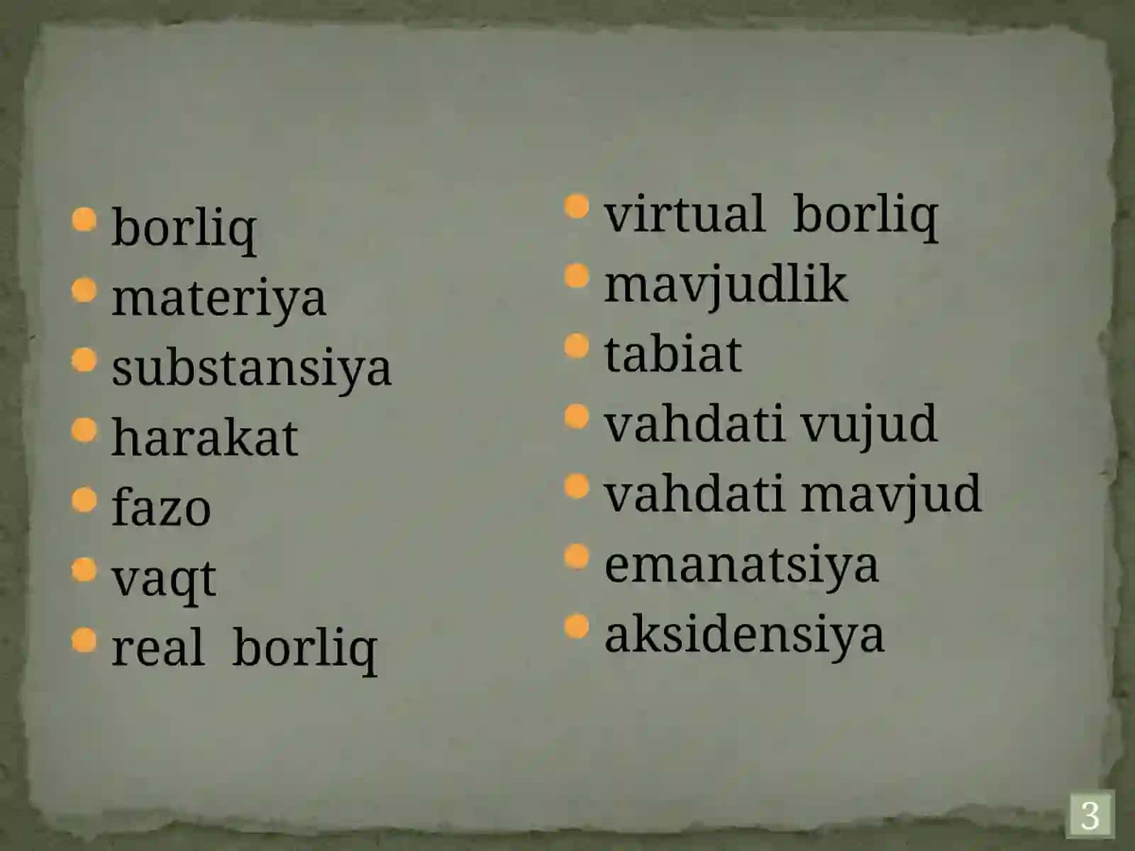 Ontologiya, gnosiologiya va ong falsafasi 3