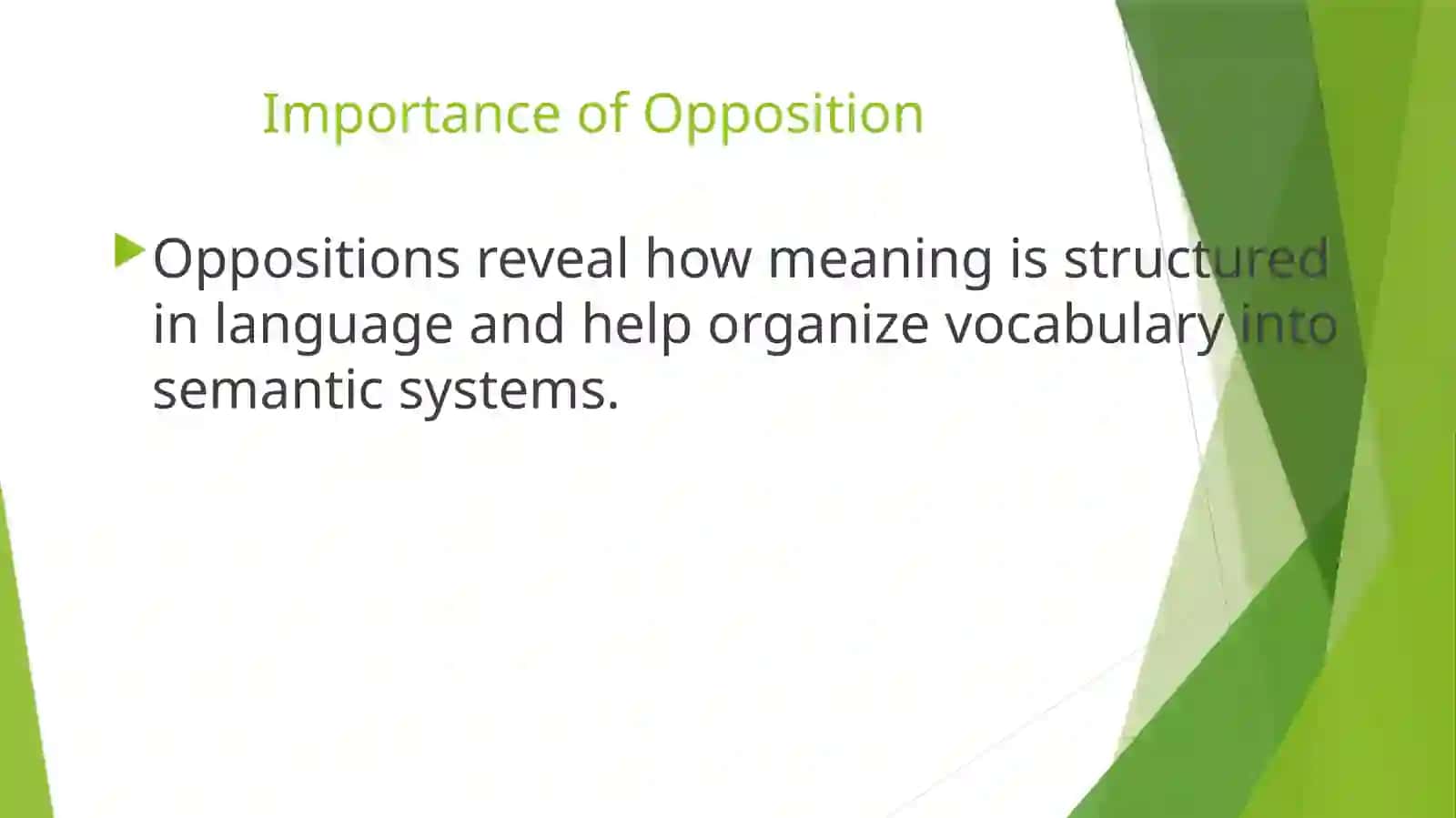 Minor types of lexical oppositions 3
