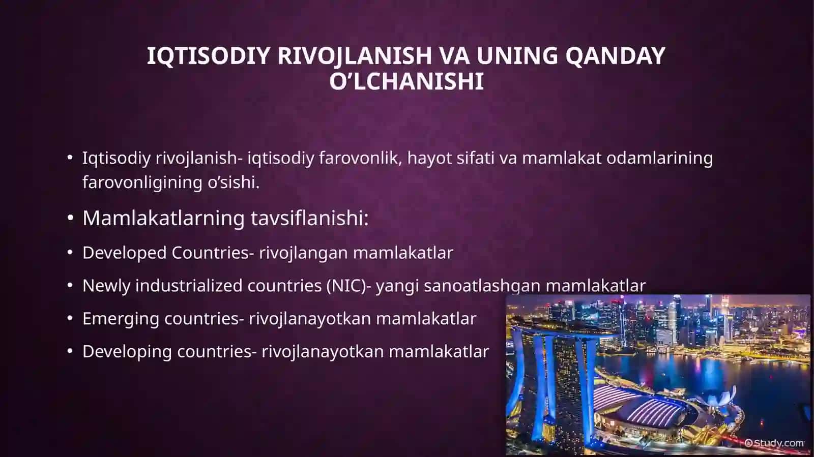 Mamlakatlarning iqtisodiy rivojlanishi 3