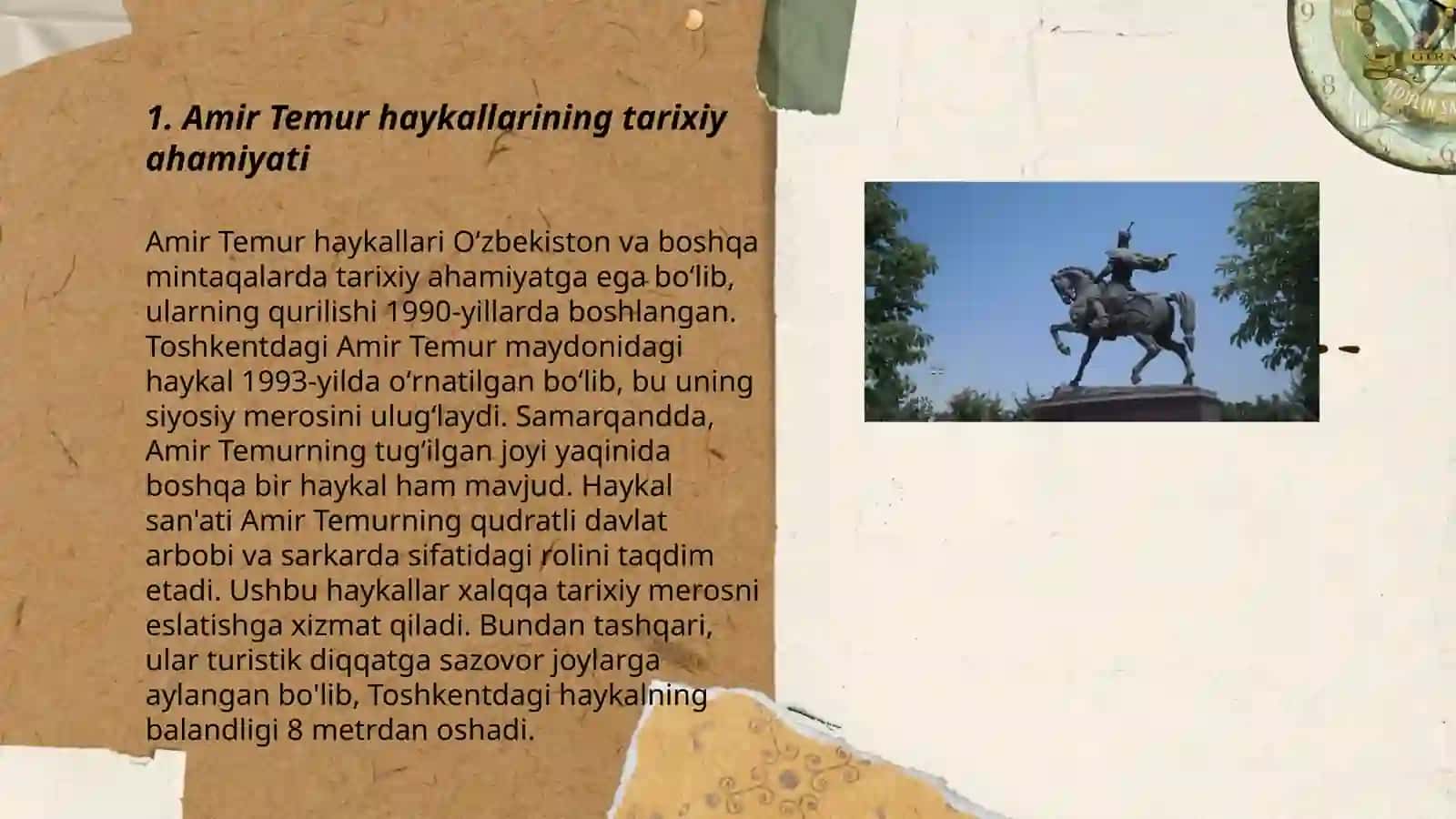 Amir Temur haykallari 3