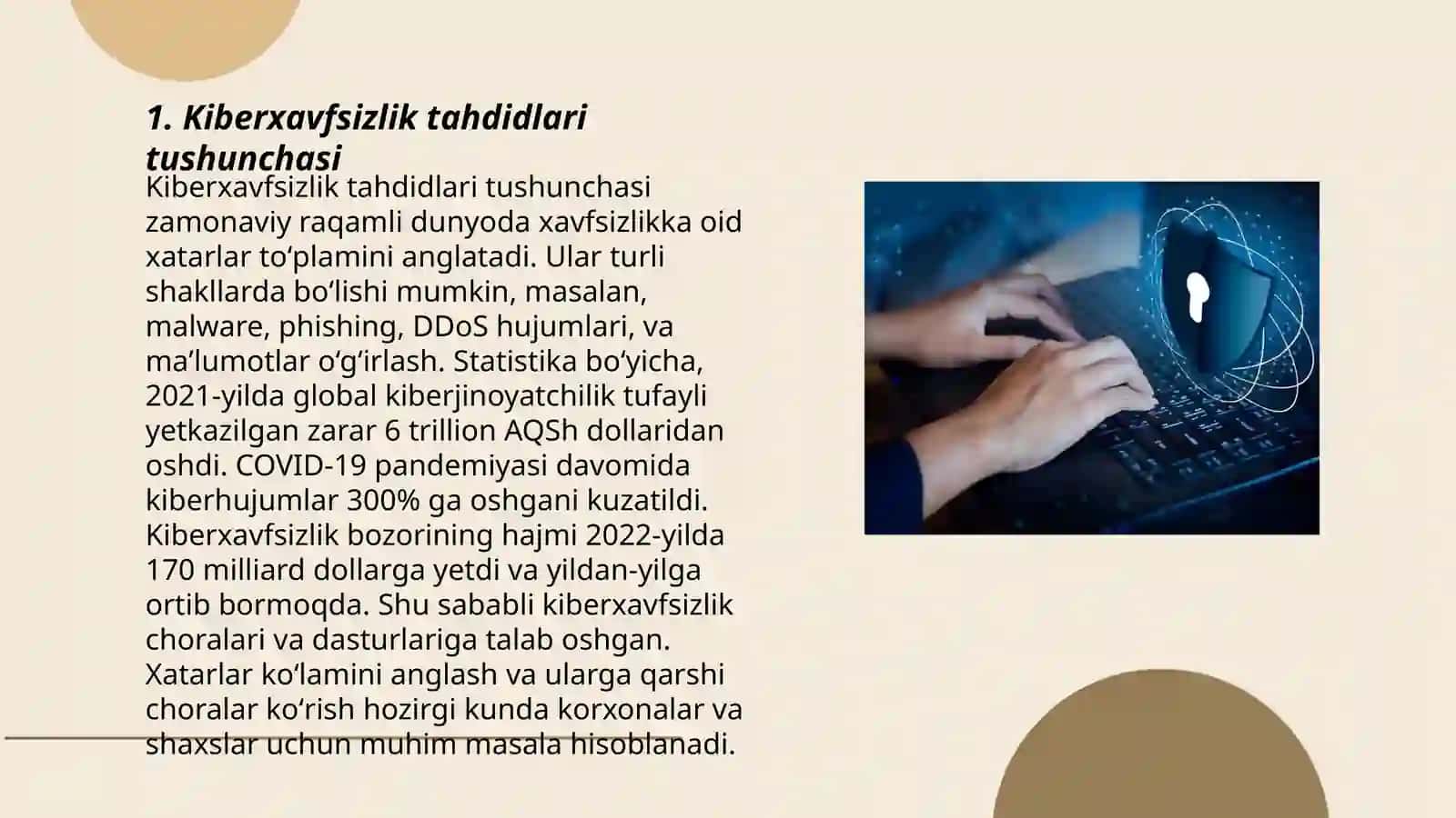 Kiberxavfsizlik tahdidlari va ularning tasnifi 3