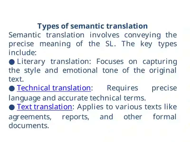 Semantic aspects of translation 3