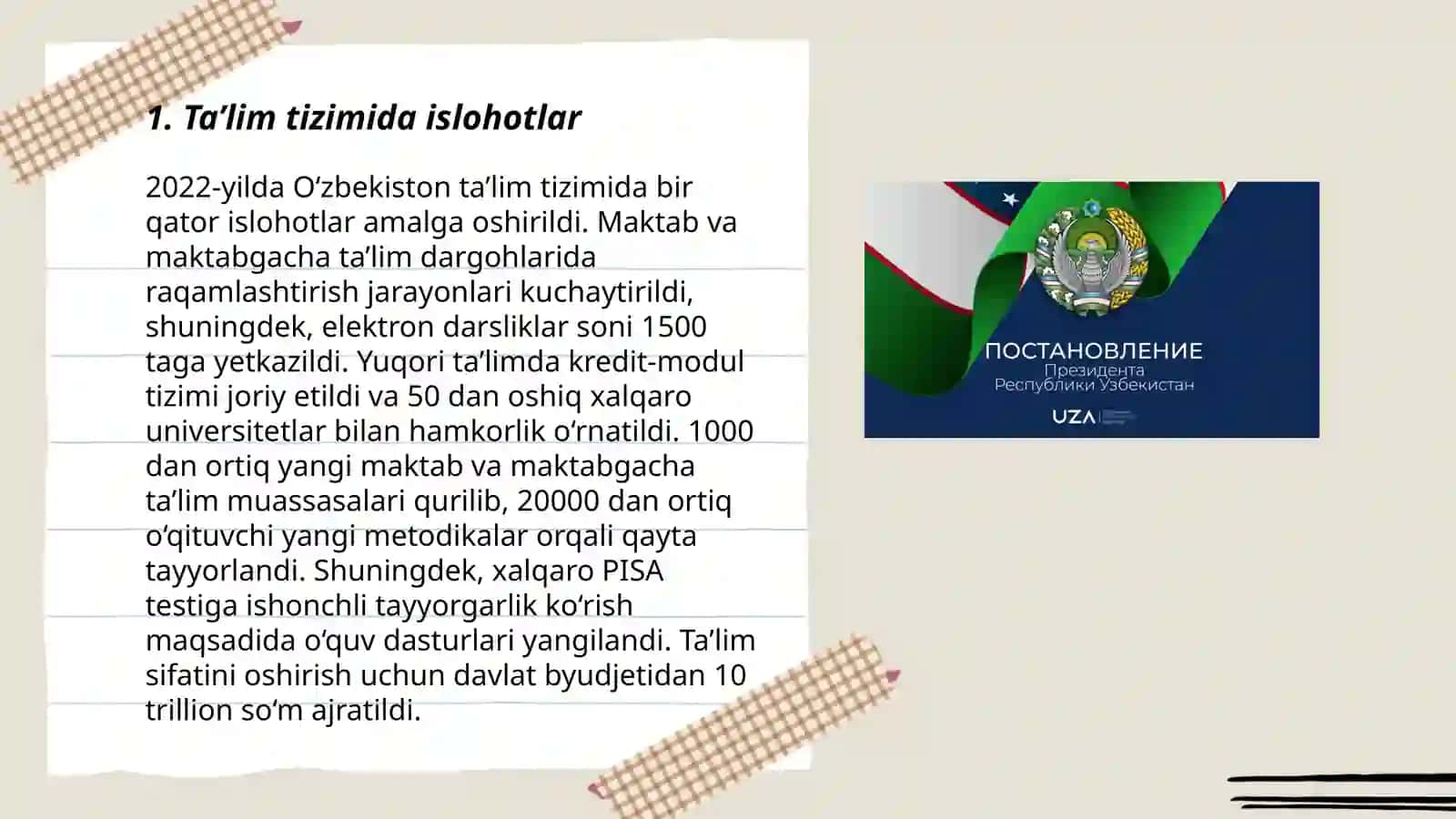 Ta'lim tizimida islohotlar 3