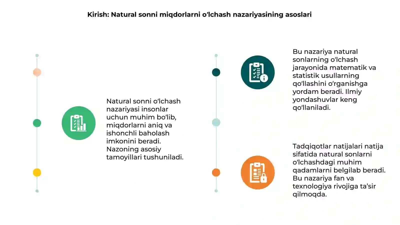 Natural sonni miqdorlarni o‘lchash nazariyasi 3