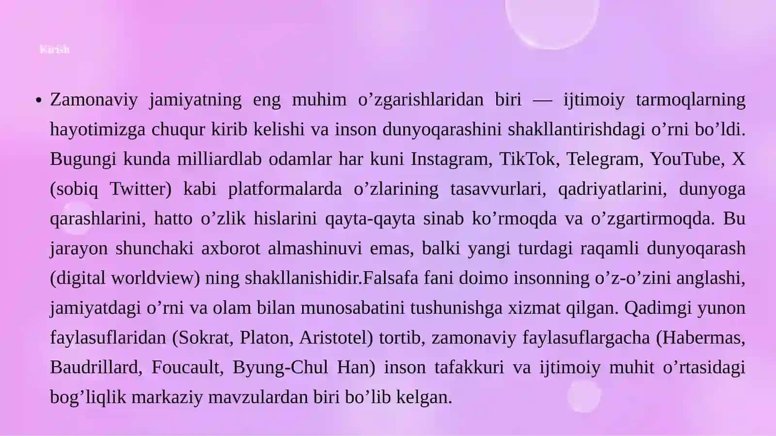 Ijtimoiy tarmoqla rta’sirida shakllanayotgan yangi dunyoqarash 3