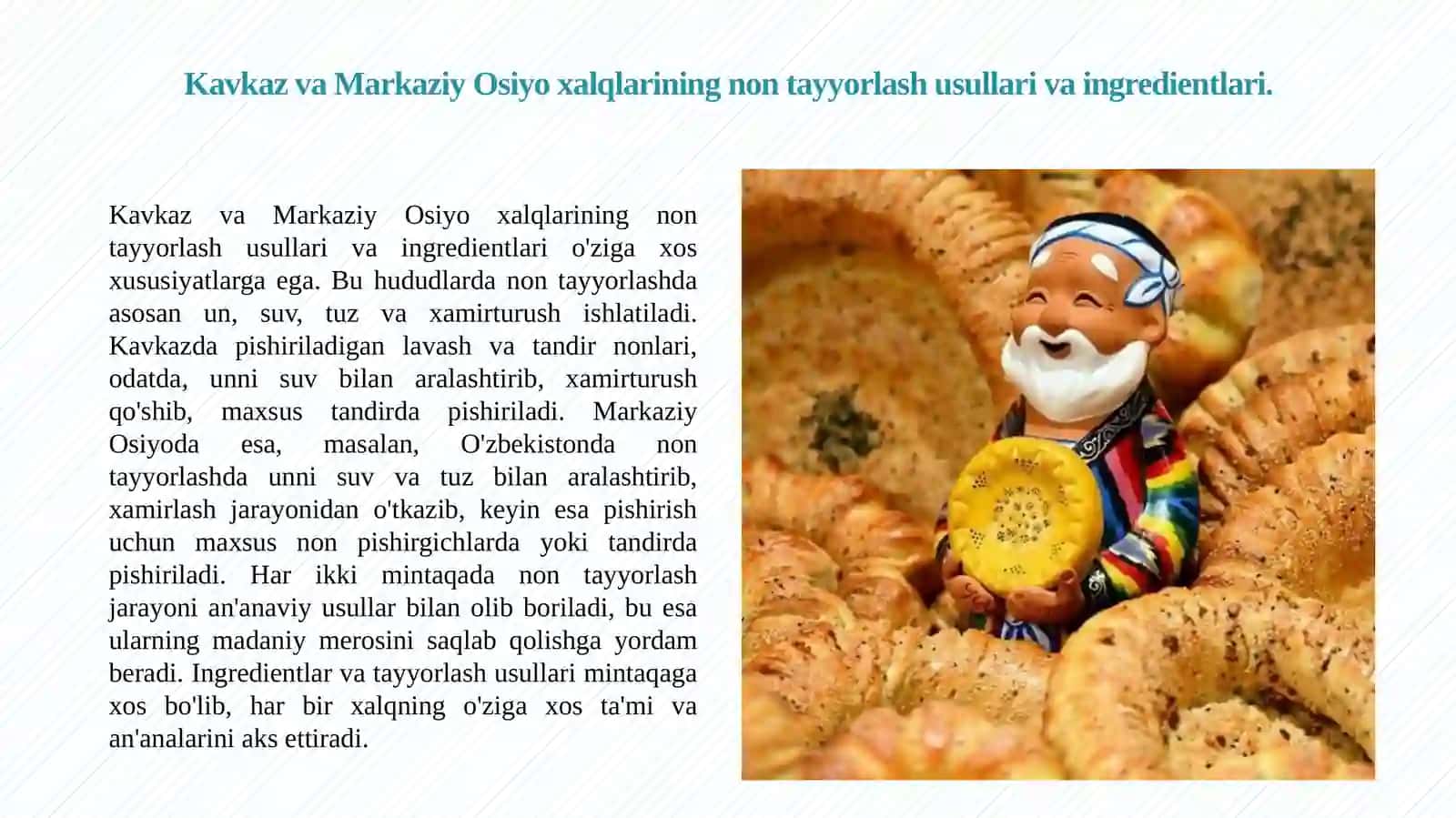 Kavkaz orti va Markaziy Osiyo xalqlarining anʼanaviy nonlari 3