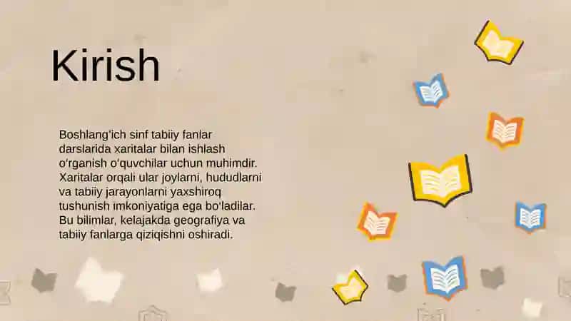 Boshlang’ich sinf tabiiy fanlar darslarida xaritalar bilan ishlashni oʼrganish 3