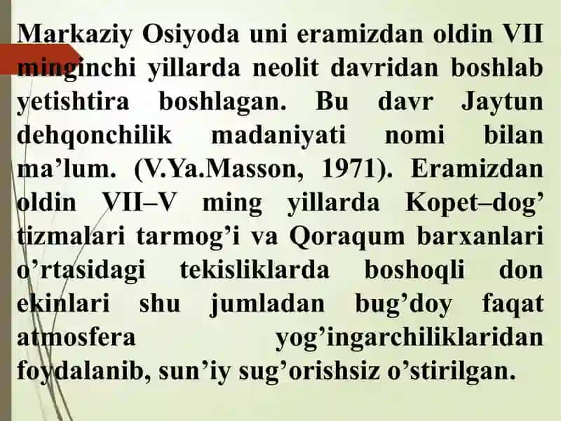 Bug’doybiologiyasi va yetishtirish texnologiyasi 3