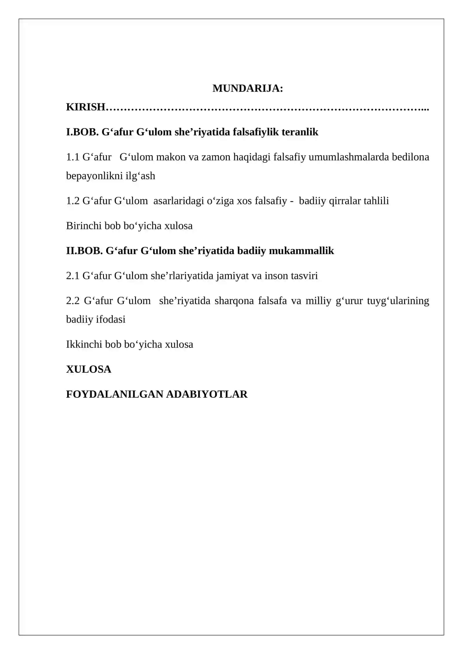 G'afur G'ulom she’riyatida falsafiy teranlik va badiiy mukammallik 3