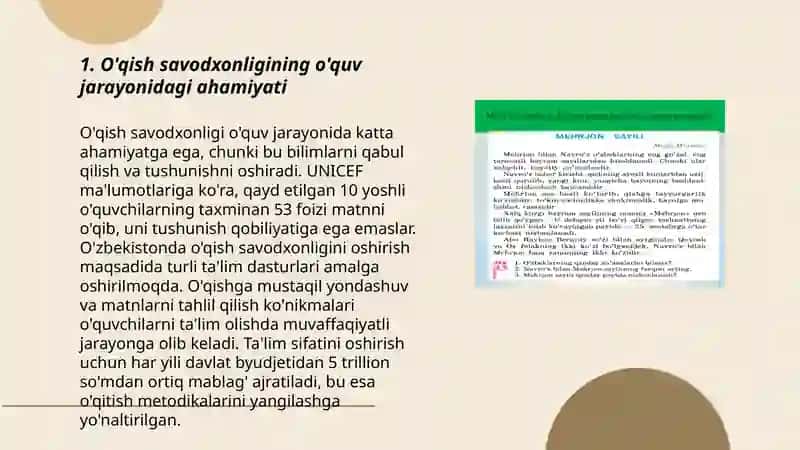 Matnlar ustida ishlash 3