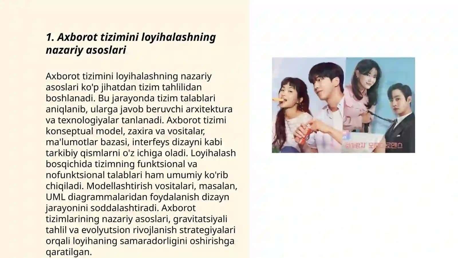 Tanlangan soha uchun axborot tizimini loyihalash loyihasi 3