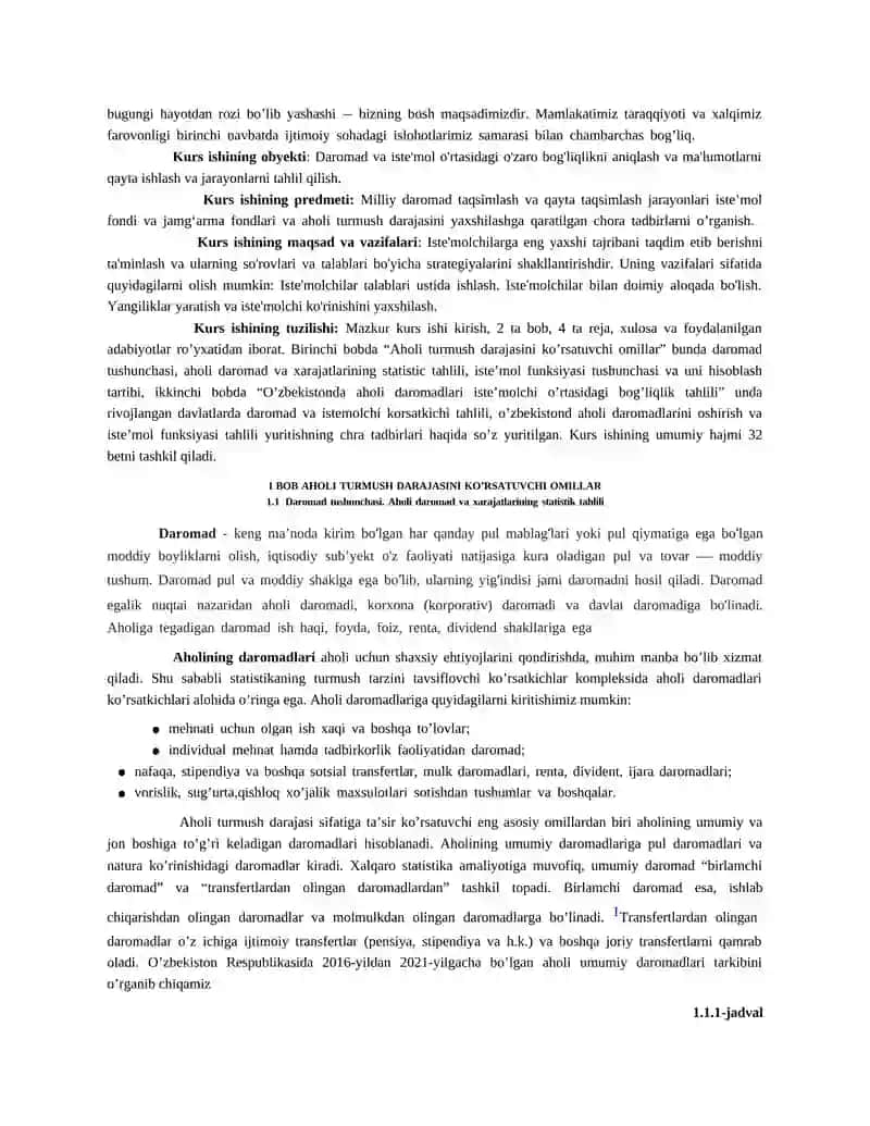 DAROMAD VA ISTEMOL ORTASIDAGI BOG'LIQLIK 3