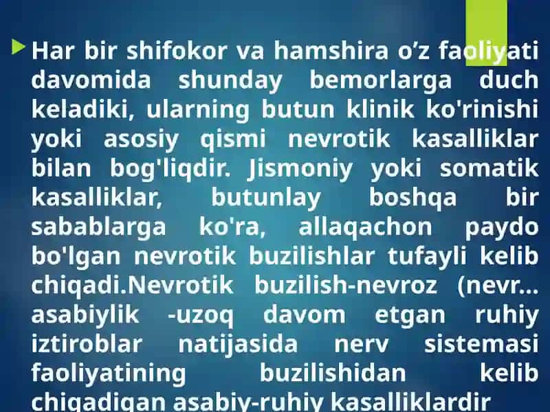 Bemorlardagi nevrotik holatlarni tahlili 3