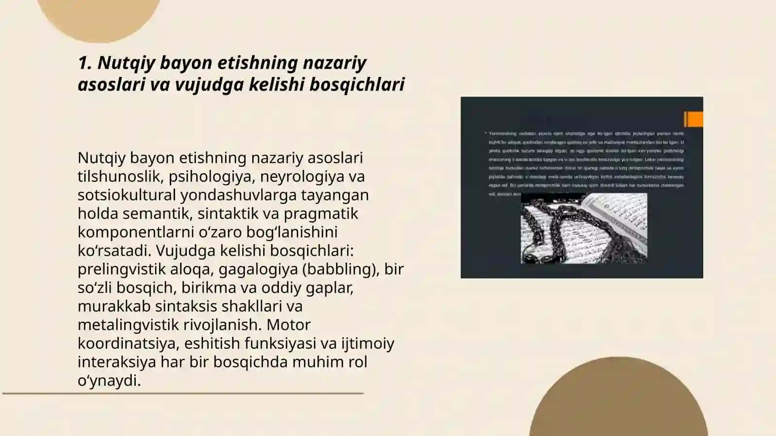 Nutqiy bayon etishning vujudga kelishi va tushunshli muammolari 3