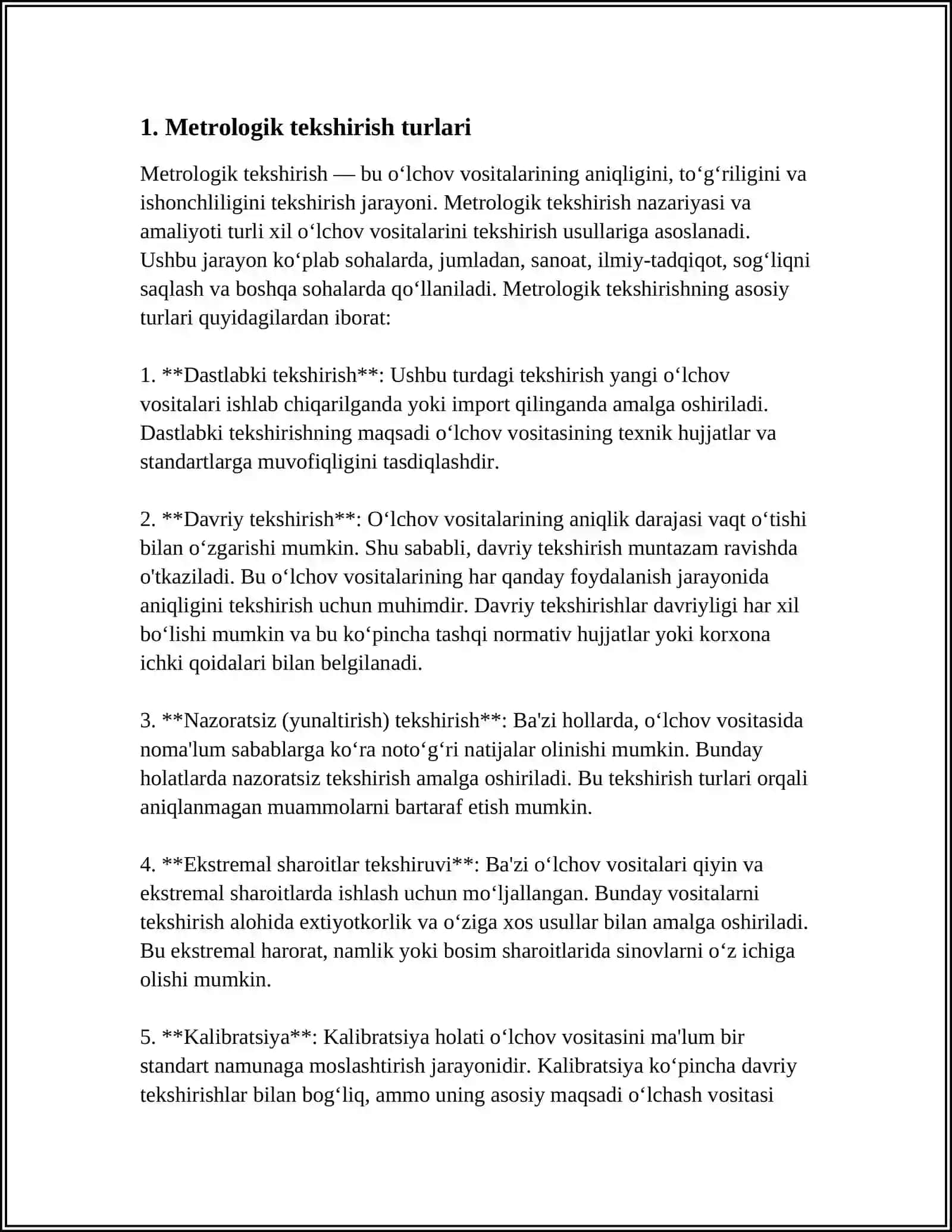 METROLOGIK TEKSHIRUV VA NAZORAT 3