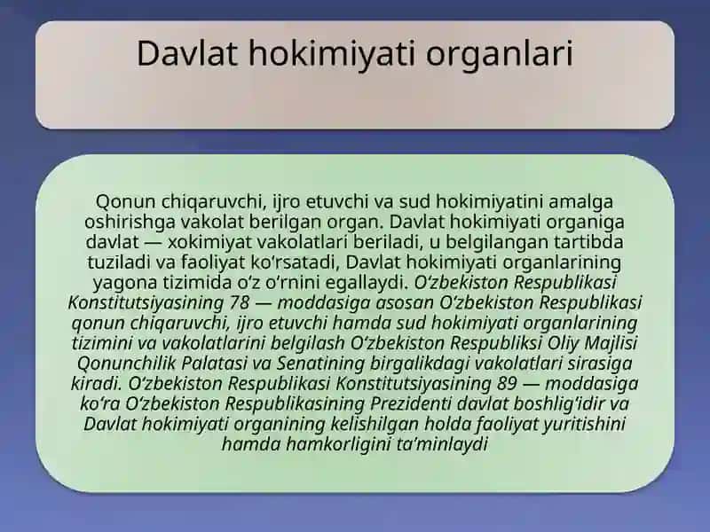 ЎЗБЕКИСТОННИНГ РЕСПУБЛИКА, МИНТАҚА ВА МАХАЛЛИЙ БОШҚАРУВ  ОРГАНЛАРИ ЎРТАСИДАГИ ВАКОЛАТЛАРНИ ТАҚСИМЛАШ МЕХАНИЗМИ 3