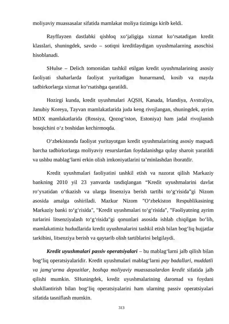 NOBANK KREDIT TASHKILOTLAR VA ULARNING OPERATSIYALARI 3