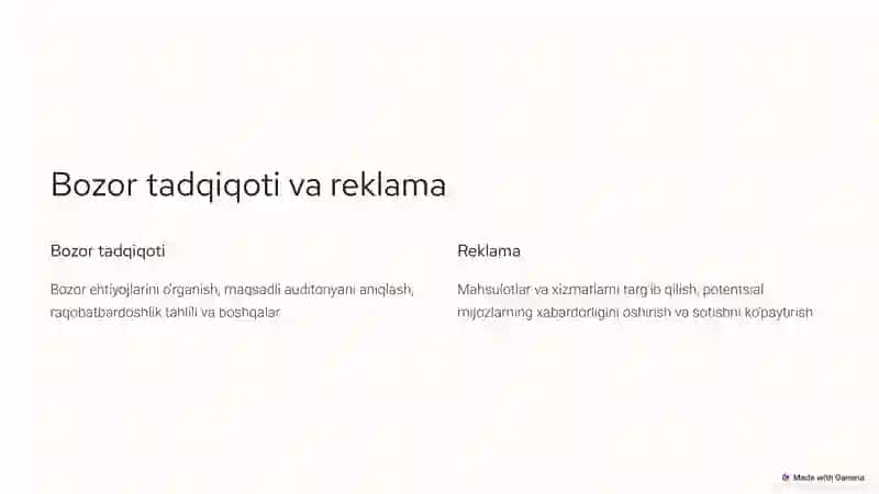 Marketing funksiyalari va vazifalari 3