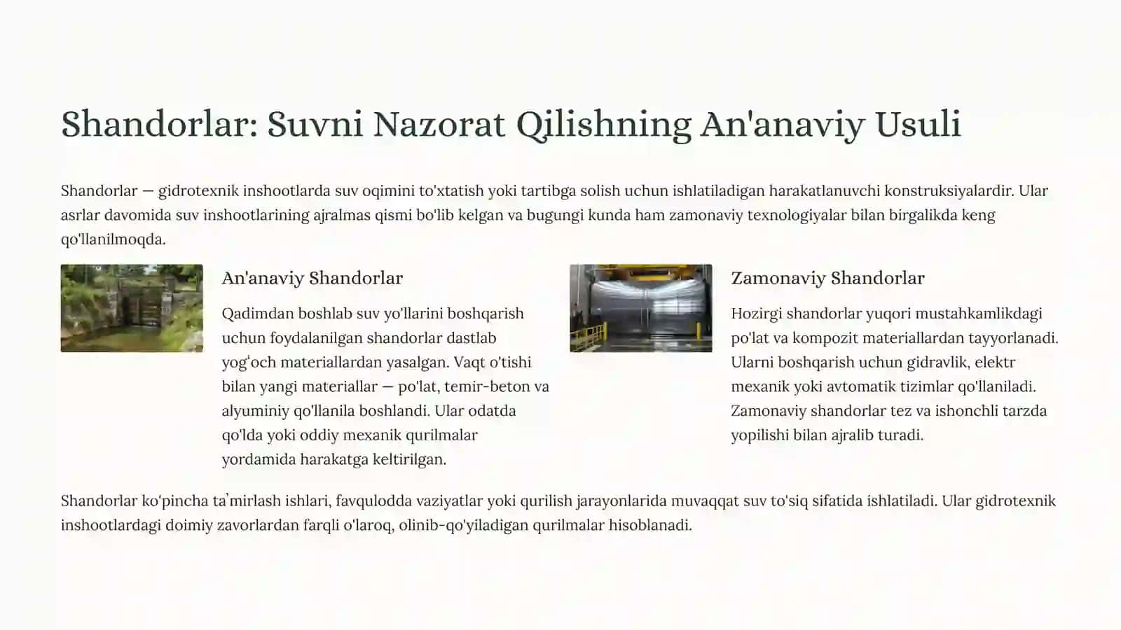 Gidrotexnika Inshootlari: Suvni Boshqarishning Asosiy Vositalari 3