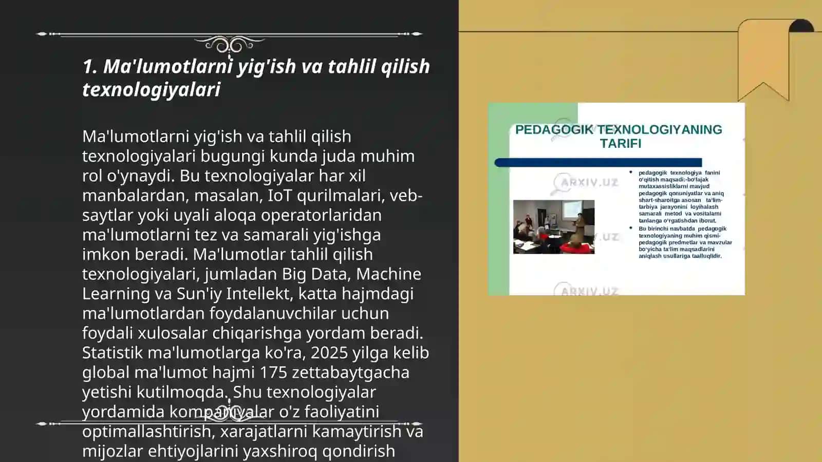 Ma'lumotlarni yig'ish va tahlil qilish texnologiyalari 3
