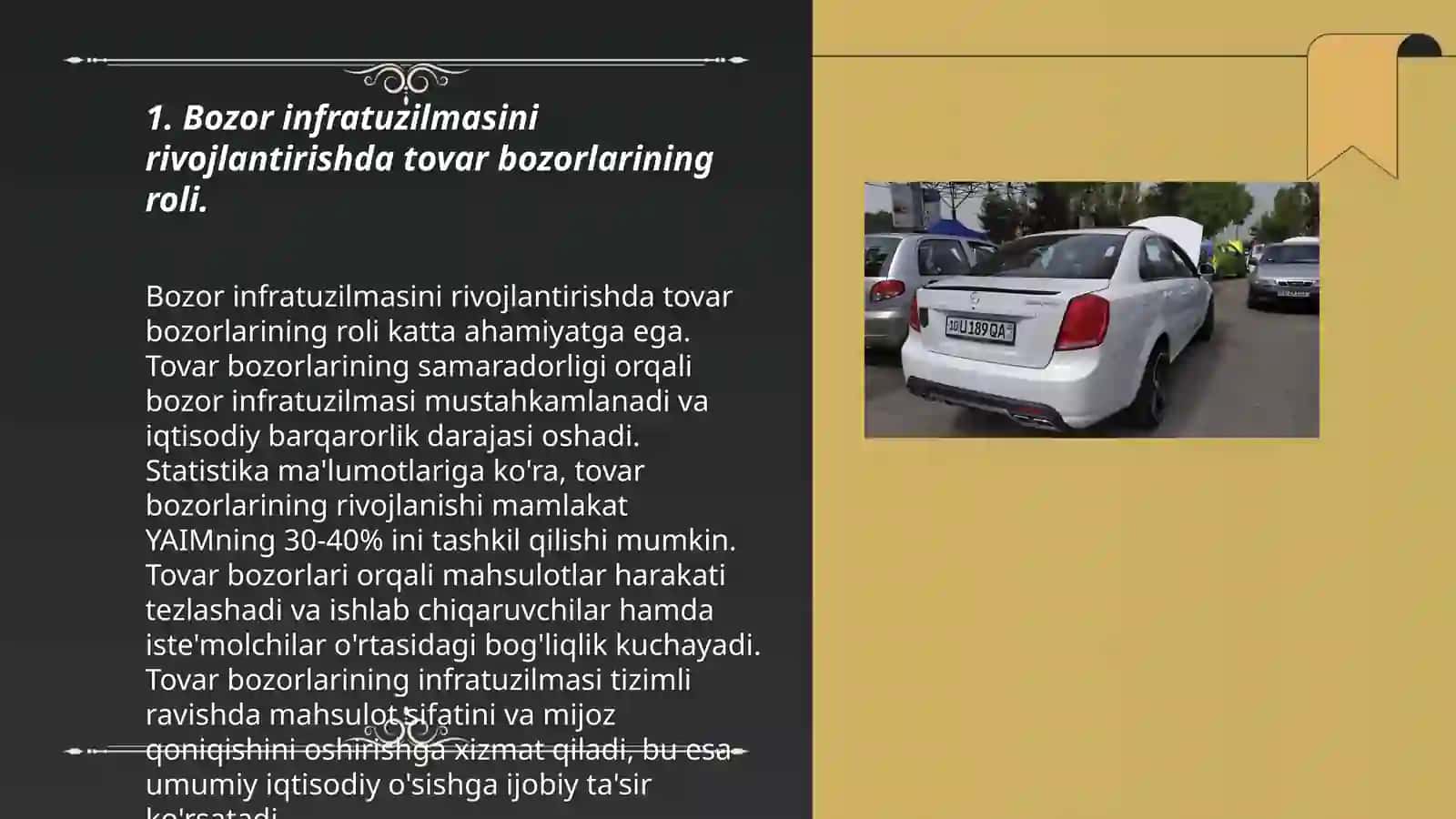 Bozor infratuzilmasini rivojlantirishda tovar bozorlarining roli 3