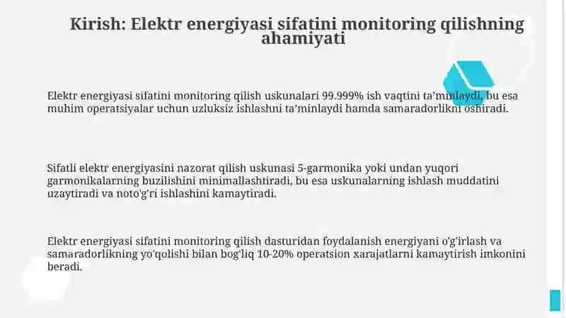Elektr energiyasi sifatini nazorat qilishda aspob uskunalar 3