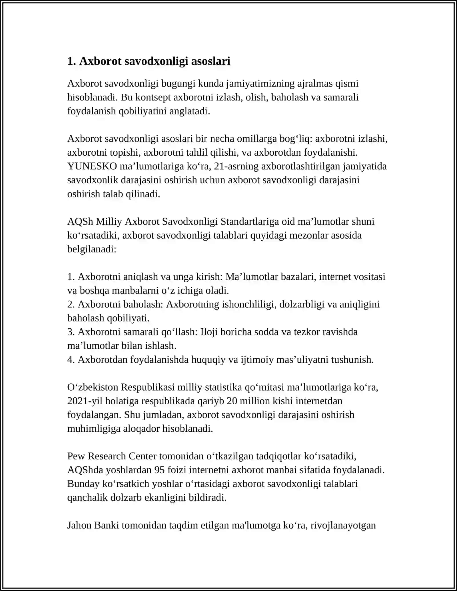 MEDIASAVODXONLIKNI RIVOJLANTIRISH YÒLLARI 3