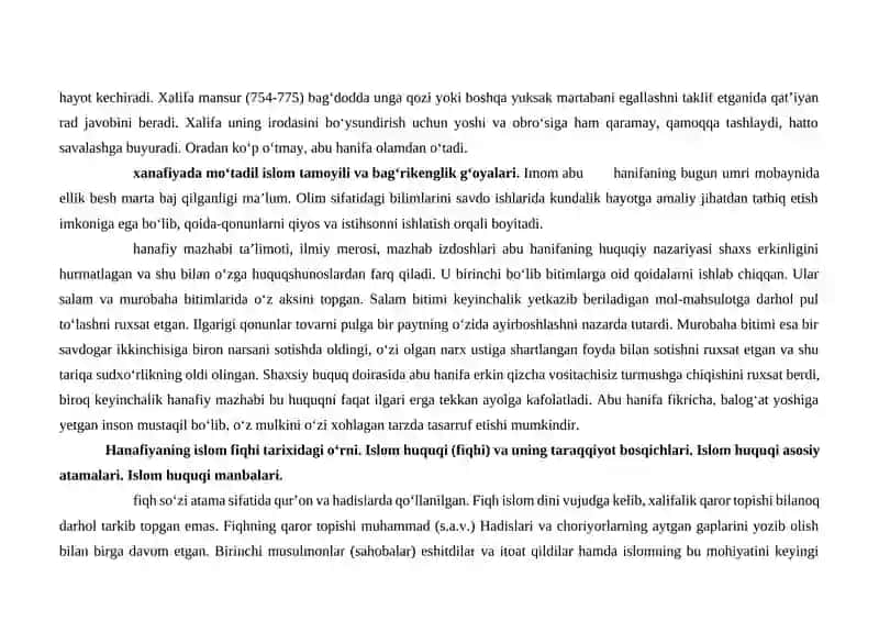 Hanafiy mashabi rivojida markaziy osiyo faqihlaining ro'li va hissasi 3