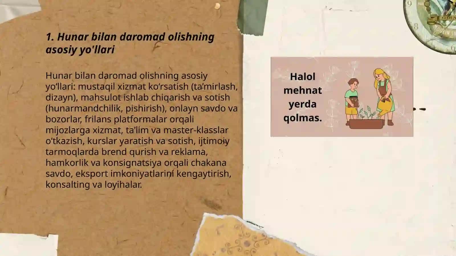 Hunar hunardan ruzqing unar 3