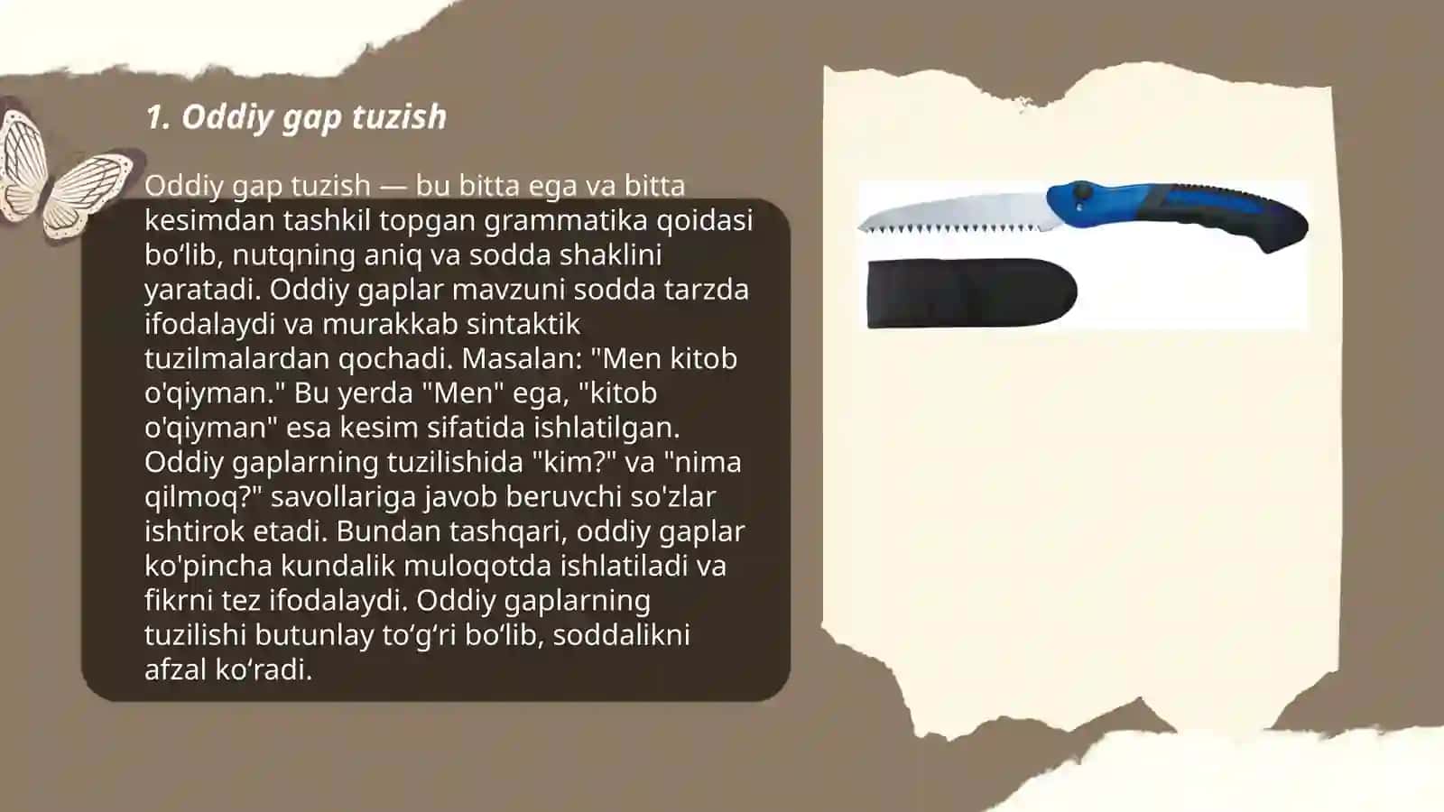 Boshlang'ich sinfda gap ustida ishlash 3