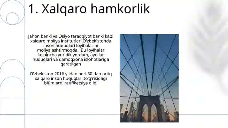 Yangi O'zbekistondan inson haq-huquqlari va erkinliklari kafolatining yaratilishi 3