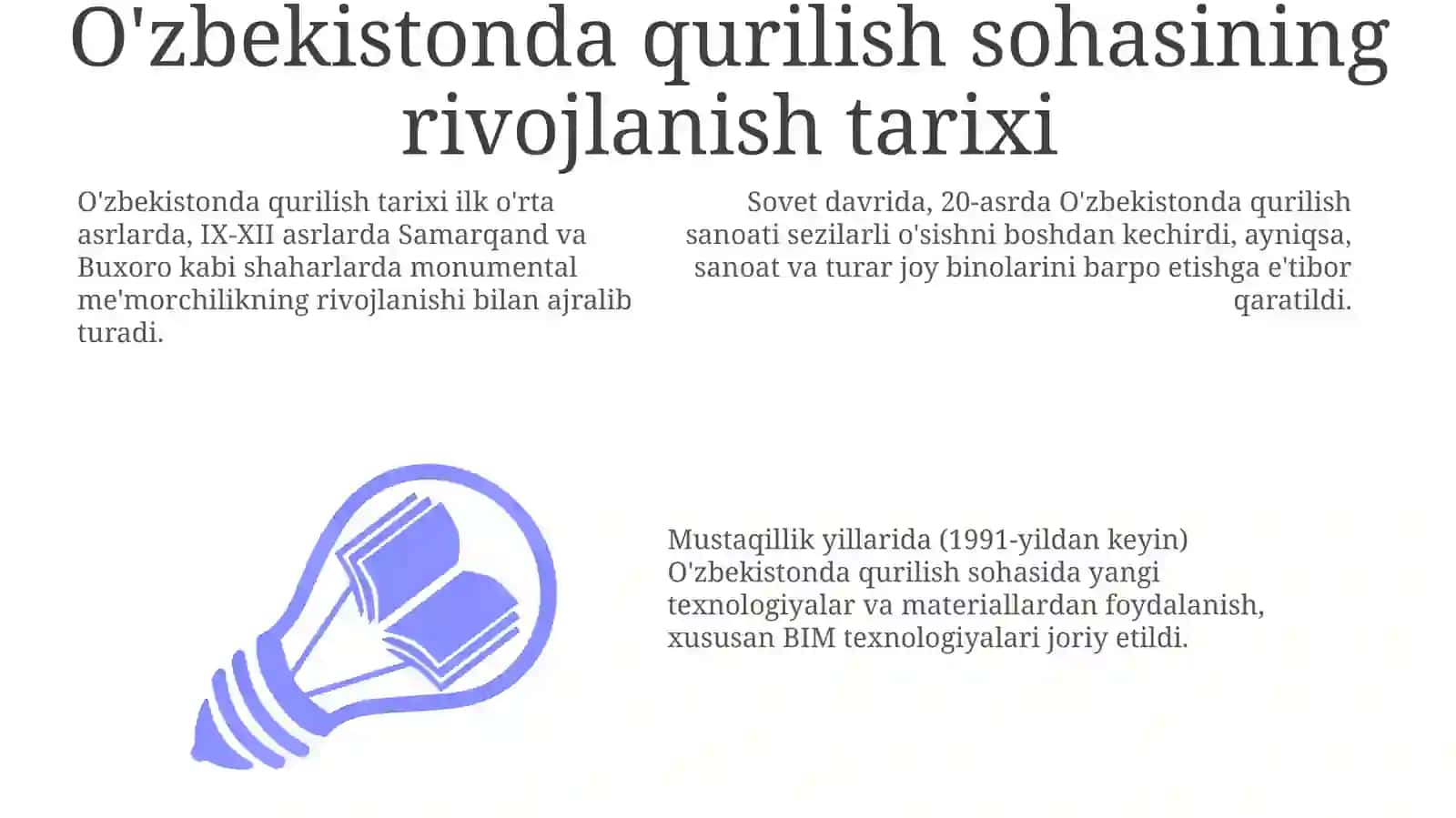 O'zbekistonda qurilish sohasini boshqarish: asosiy tendentsiyalar 3